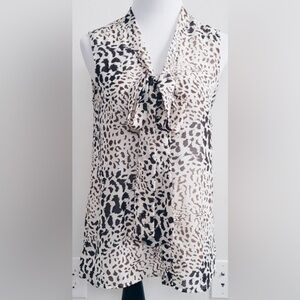 Leopard Bow Top